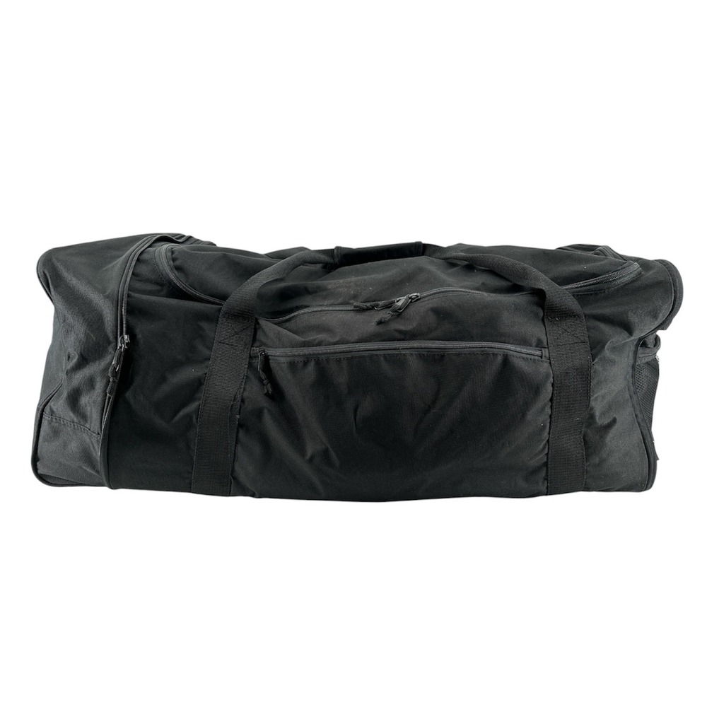 Protege Black Rolling Duffel Bag Large Travel Luggage with Wheels 32 Inch